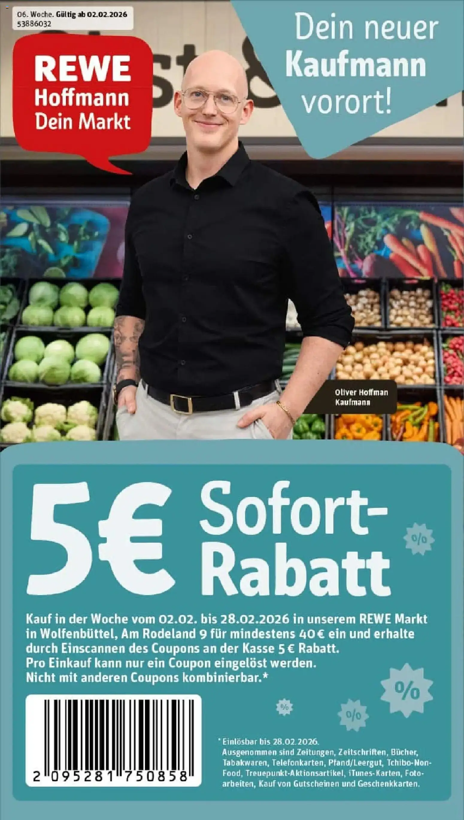Vorschau von dem Prospekt des Geschäftes Rewe, gültig ab dem 02.02.2026