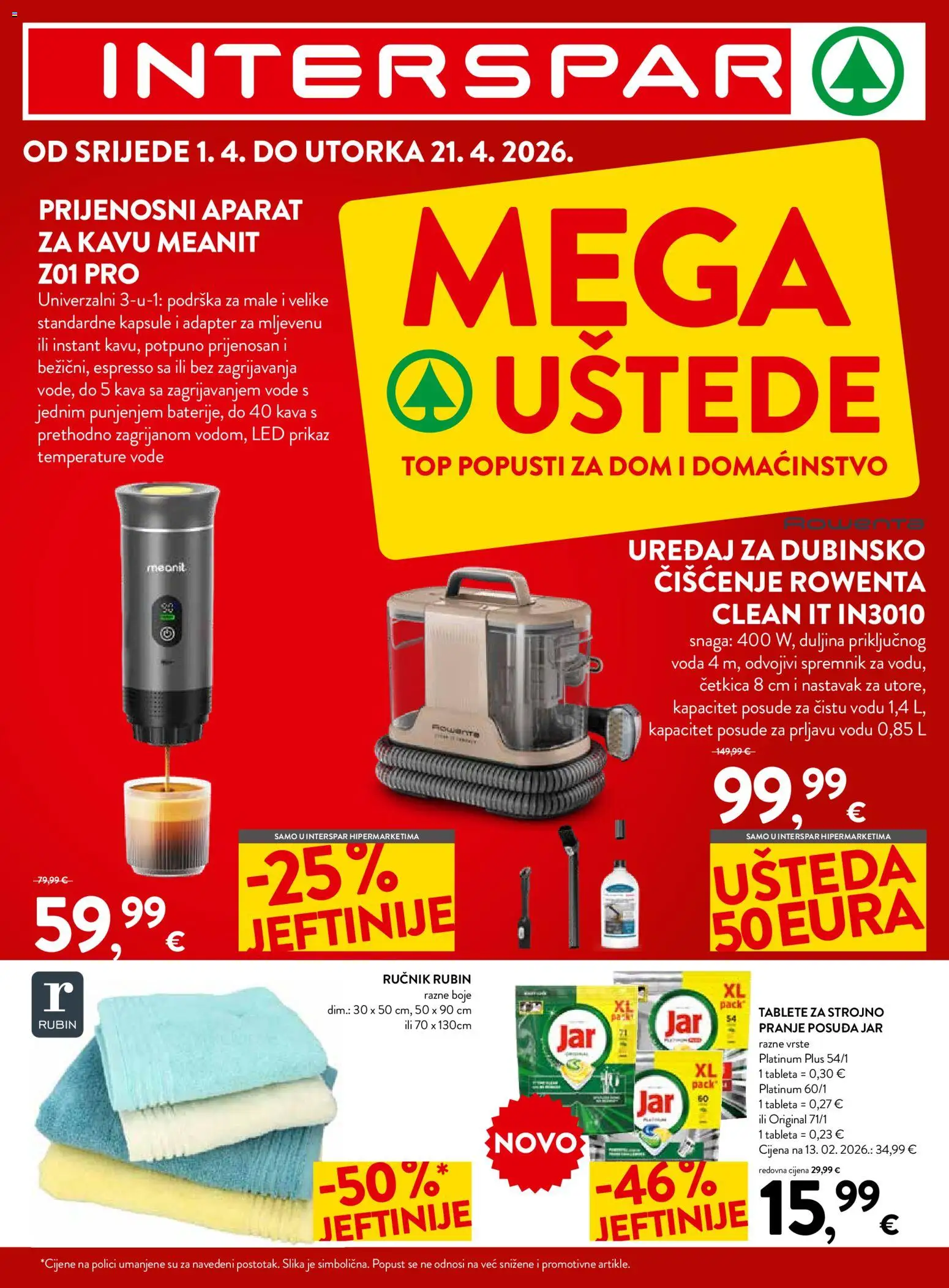 Pregled letka Interspar Katalog trgovine Interspar vrijedi od 01.04.2026
