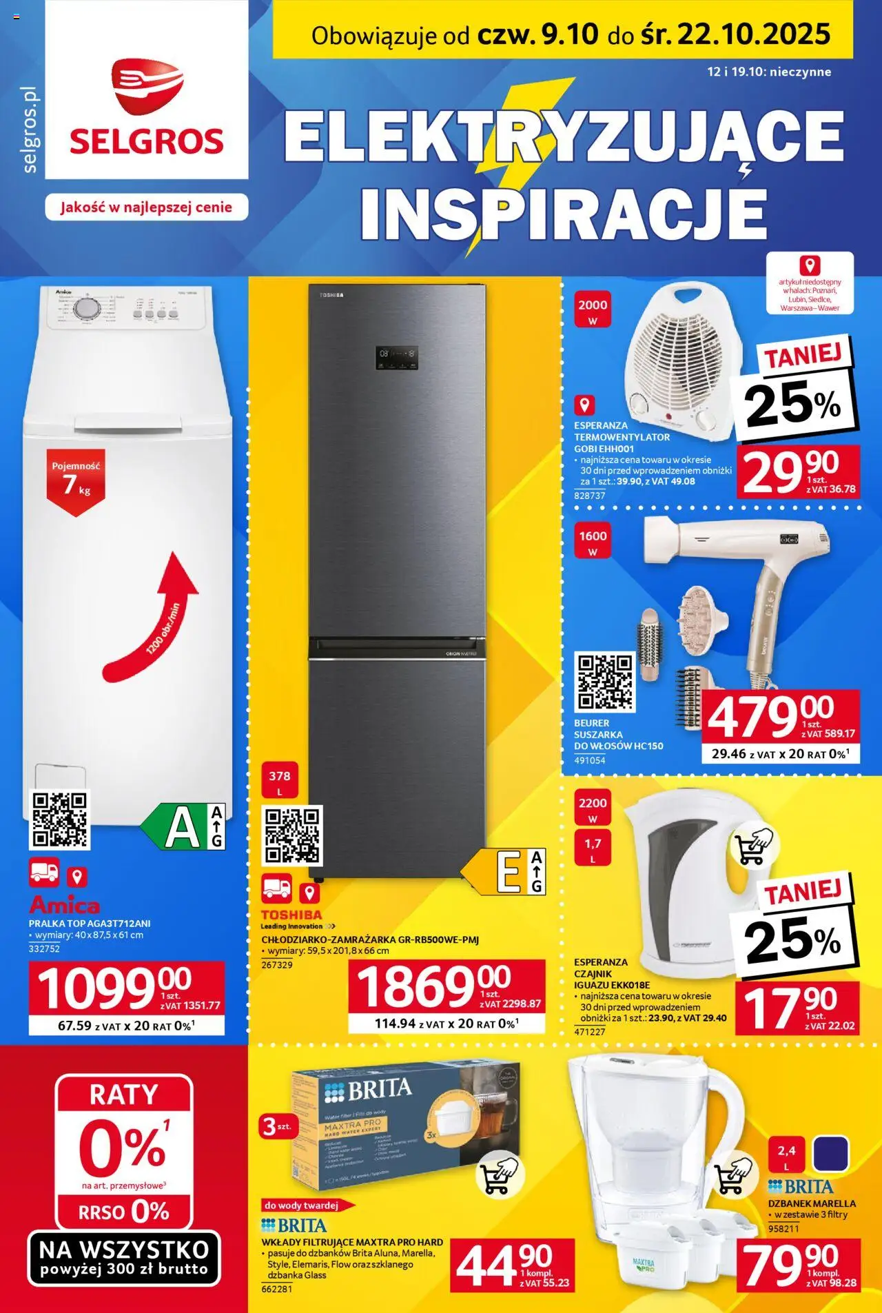 Selgros cash&carry Elektro AGD od 09.10.2025 - Nowa Gazetka - Numer strony 1
