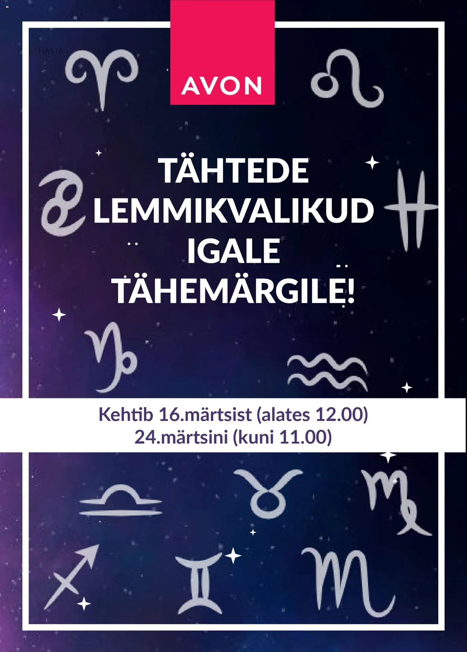 AVON kliendilehe eelvaade alates 16.03.2026