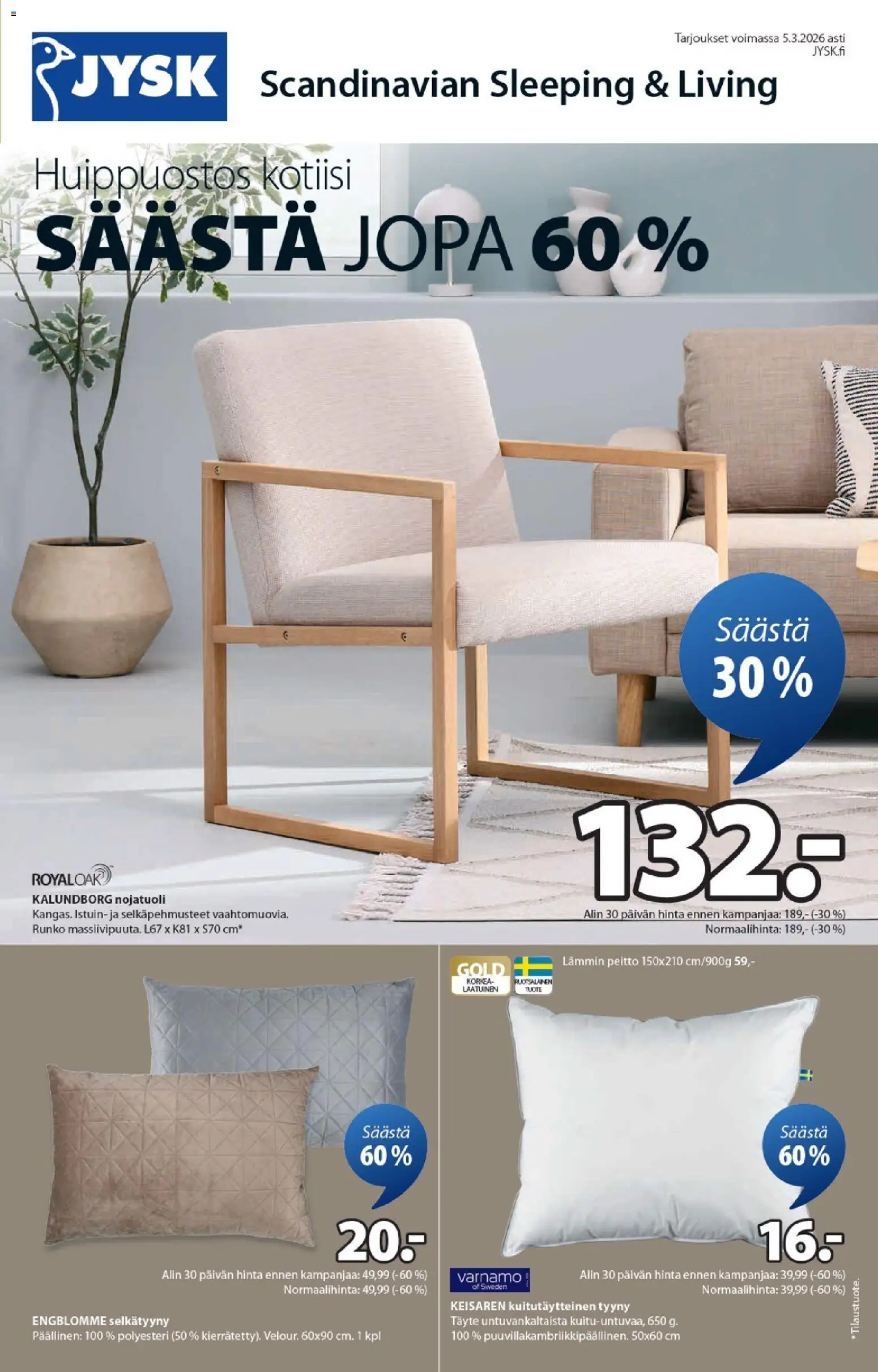 Kaupan JYSK Tarjoukset esikatselu, voimassa 29/01/2026