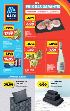 Vorschau des Merkblatts Aktionen FR vom Shop Aldi gültig von 22.01.2026 bis 28.01.2026