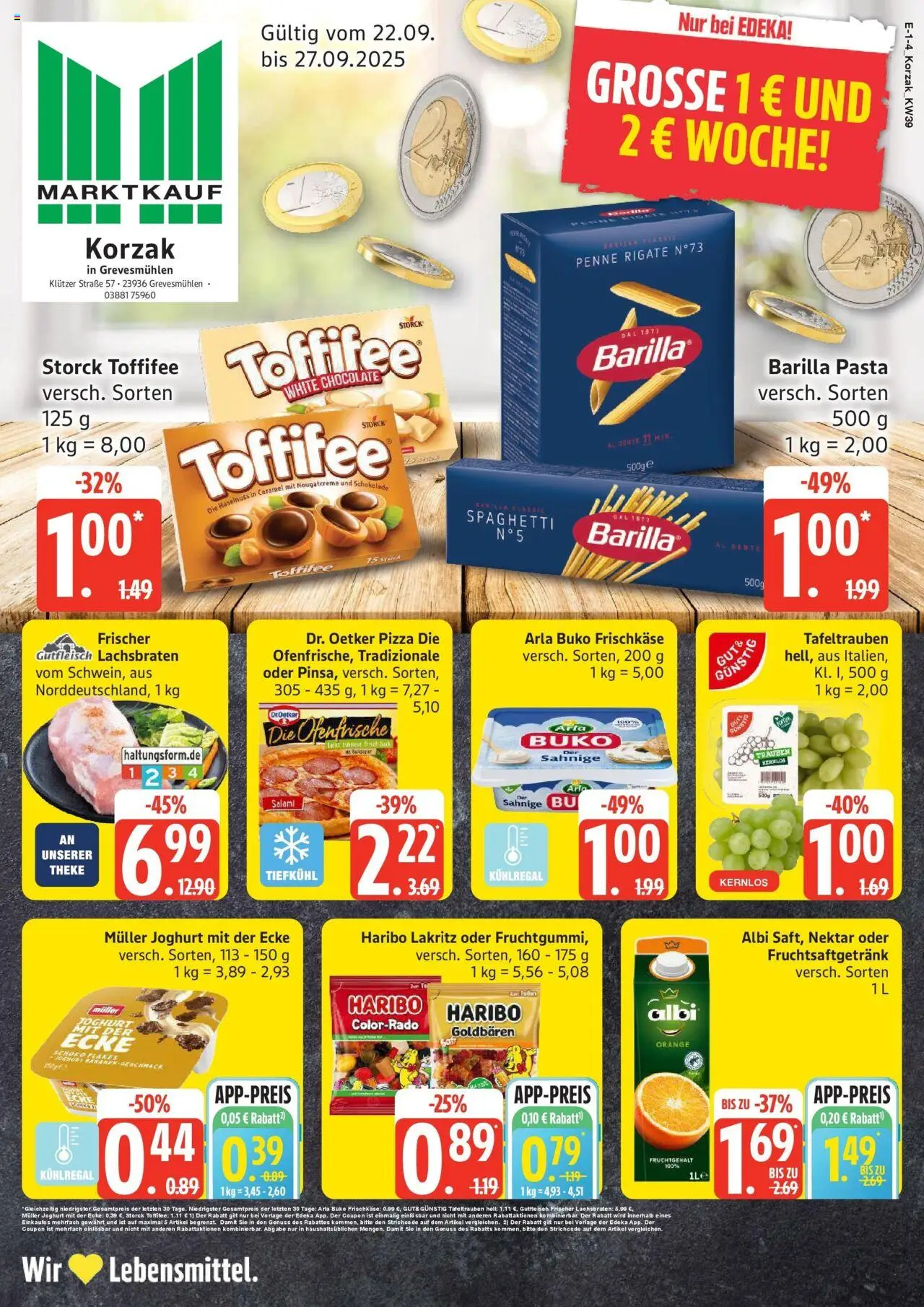 MARKTKAUF Prospekt ab Montag 21.09.2025 > Marktkauf: Wochenangebote