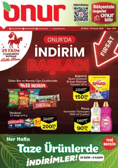 Onur Market Katalog - İstanbul 28.10.2025 - Broşürünün önizlemesi
