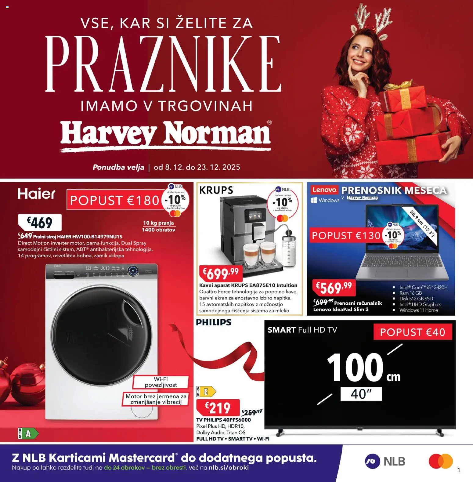 Predogled kataloga iz trgovine Harvey Norman veljaven od 08.12.2025