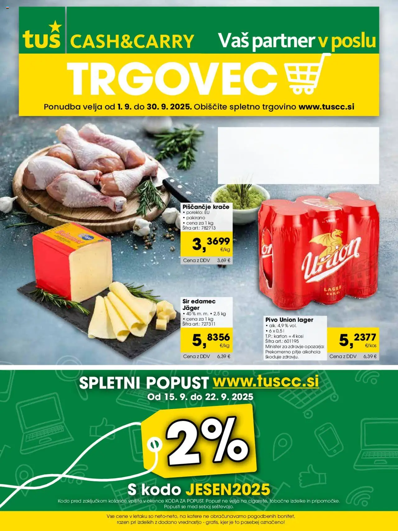 Tuš Katalog cash & carry gostinec od 01.09.2025 - aktualna ponudba - stran 1