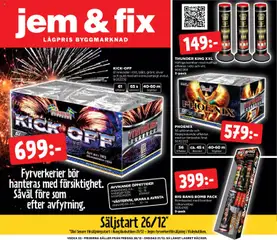 Förhandsgranska reklamblad Aktuella reklamblad Jem & Fix från butik Jem & Fix gäller från 26/12/2025