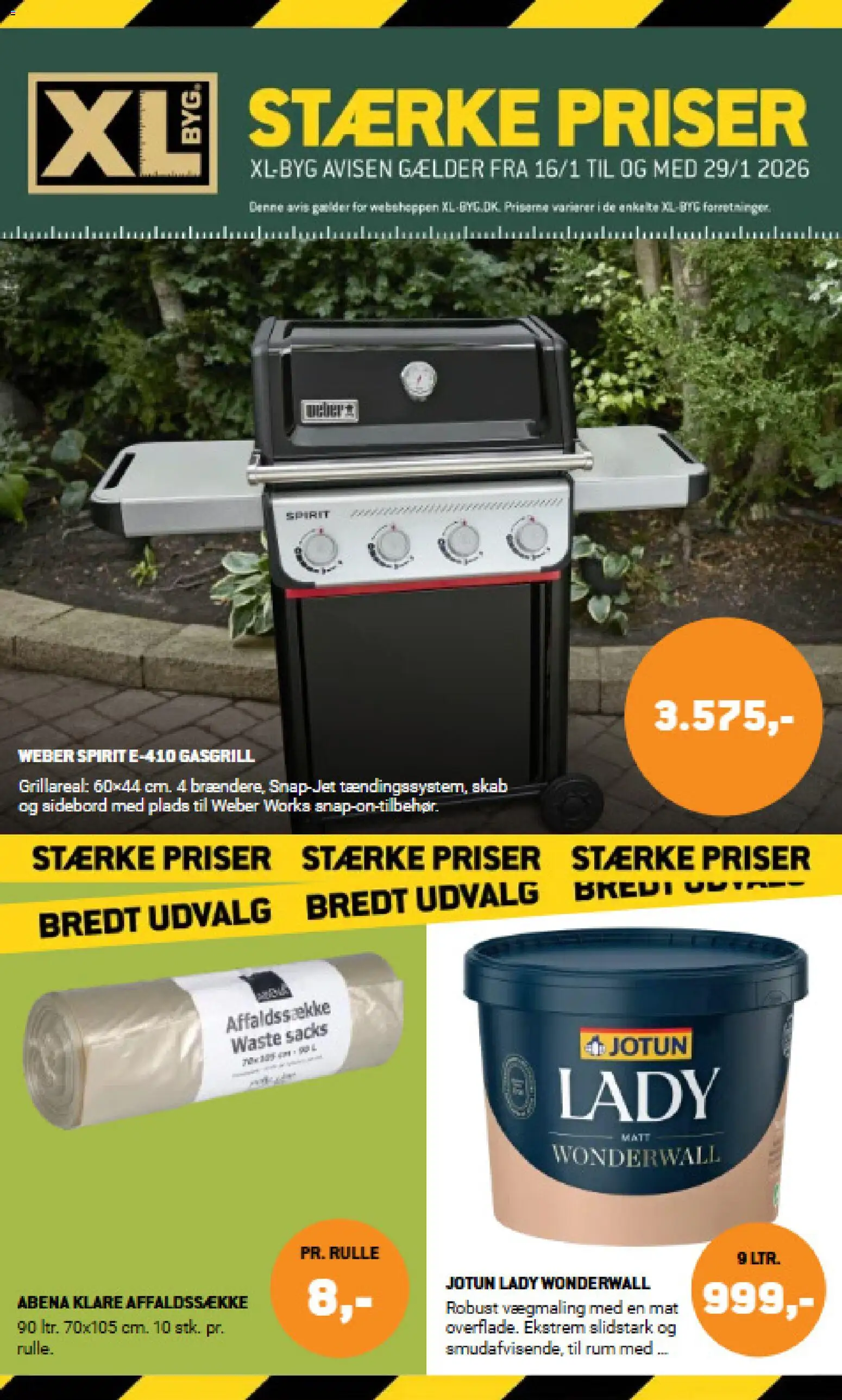 Eksempel på tilbudsavis Tilbudsavis fra butik XL-BYG gyldig fra 16/01/2026