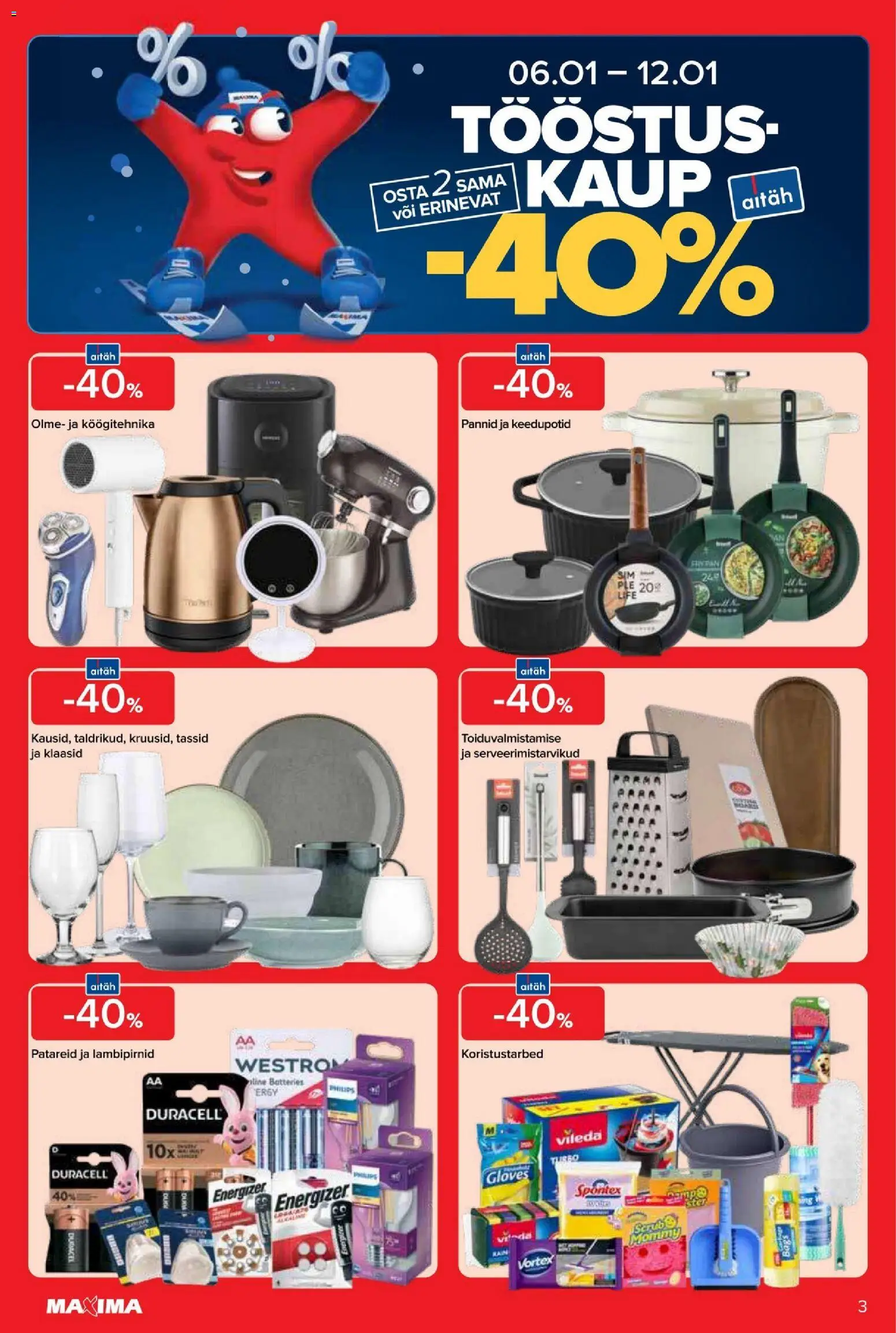 Maxima kliendilehe eelvaade alates 2026.01.06