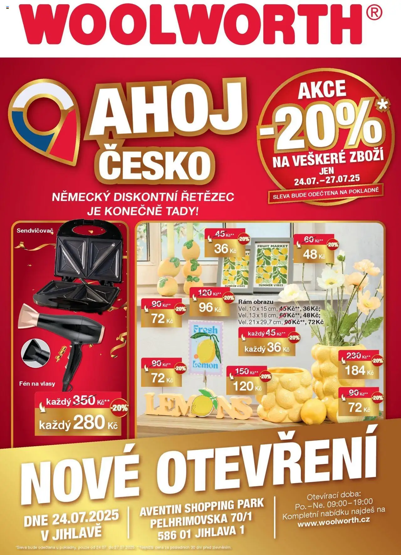  Woolworth Leták - Jihlava (24.07.2025 - 27.07.2025)