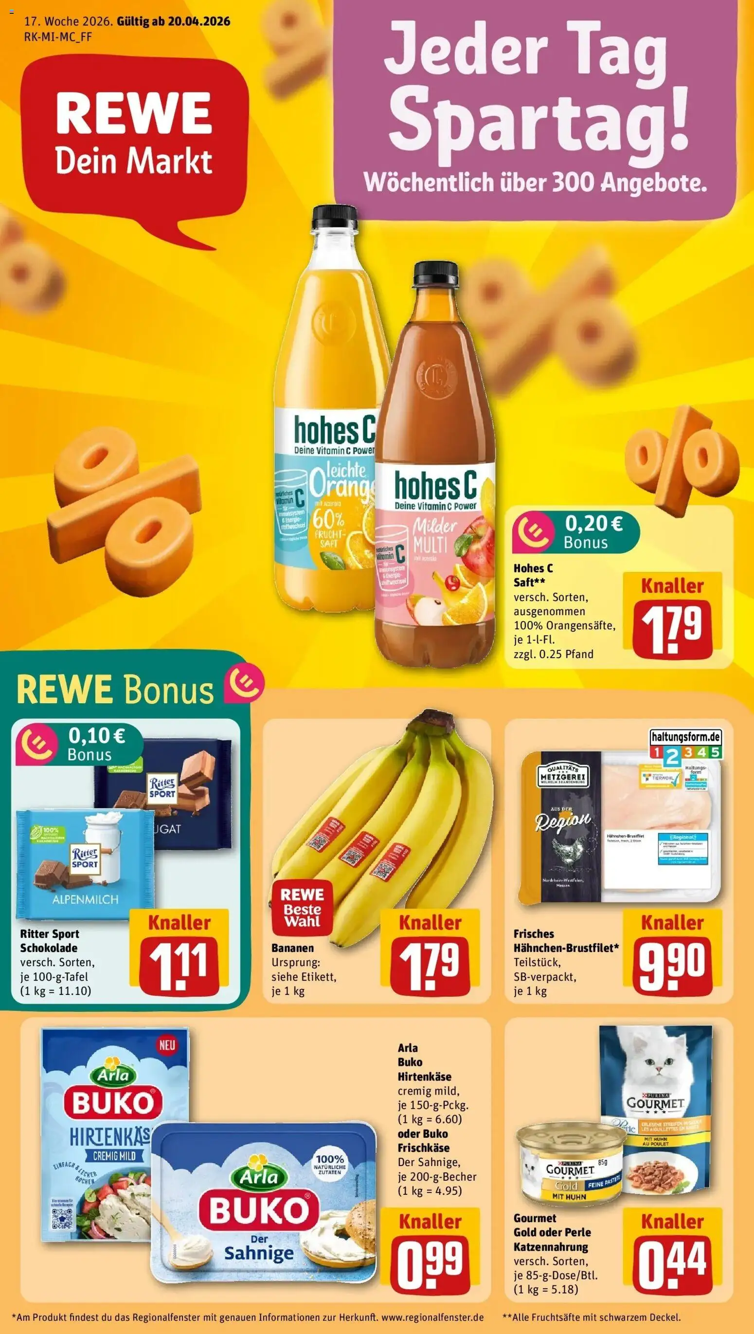 Vorschau von dem Prospekt des Geschäftes Rewe, gültig ab dem 20.04.2026