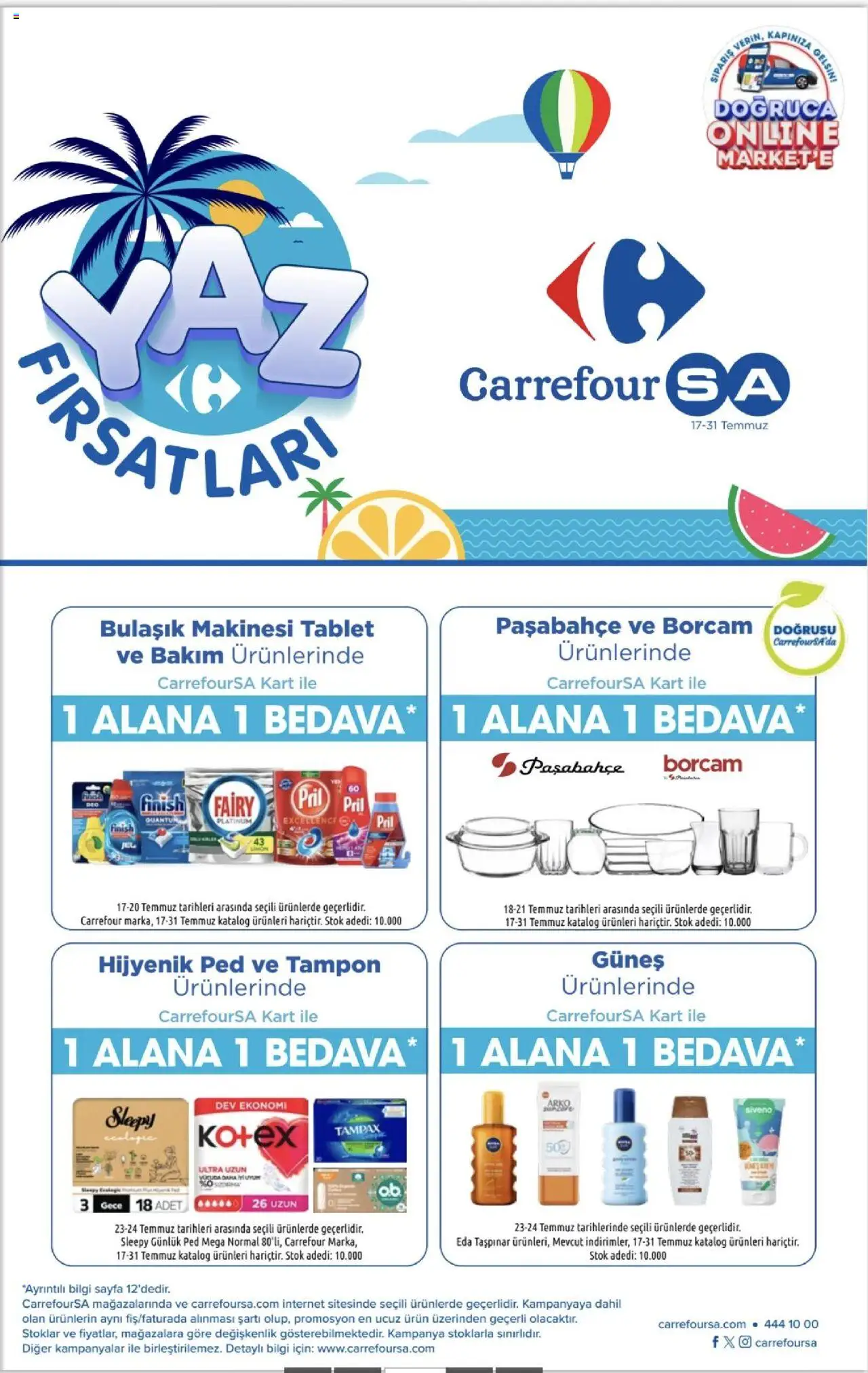 CarrefourSA Katalog 17 Temmuz 2025 - Indirimli ürünler - Sayfa numarası 1