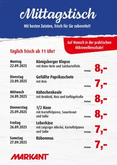 Vorschau von dem Prospekt des Geschäftes Markant, gültig ab dem 22.09.2025