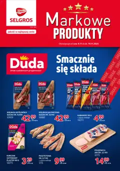 Pogląd gazetki "Markowe Produkty" ze sklepu Selgros cash&carry ważnej od 06.11.2025