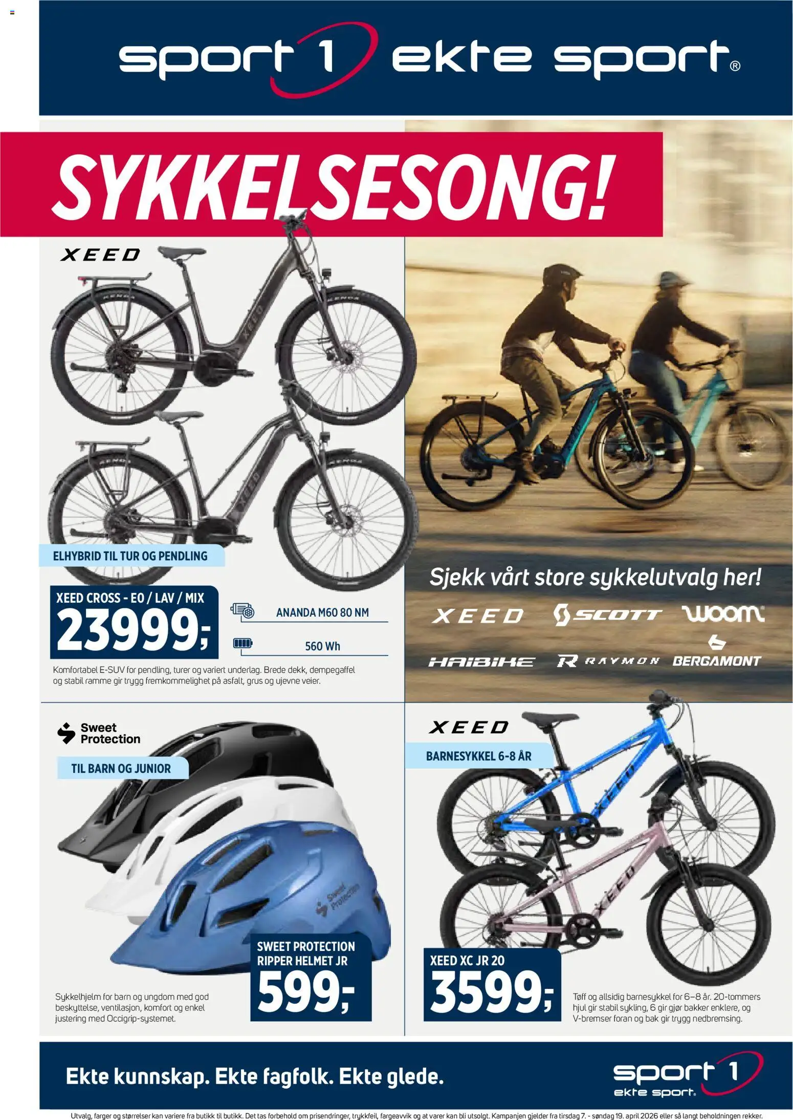 Forhåndsvis Sport 1 kundeavis fra butikk Sport 1 gyldig fra 07/04/2026