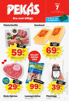Förhandsgranska reklamblad Aktuella reklamblad Pekås från butik Pekås gäller från 09/02/2026