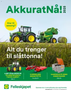 Forhåndsvis Akkurat Nå 2025! fra butikk Felleskjøpet gyldig fra 09/05/2025