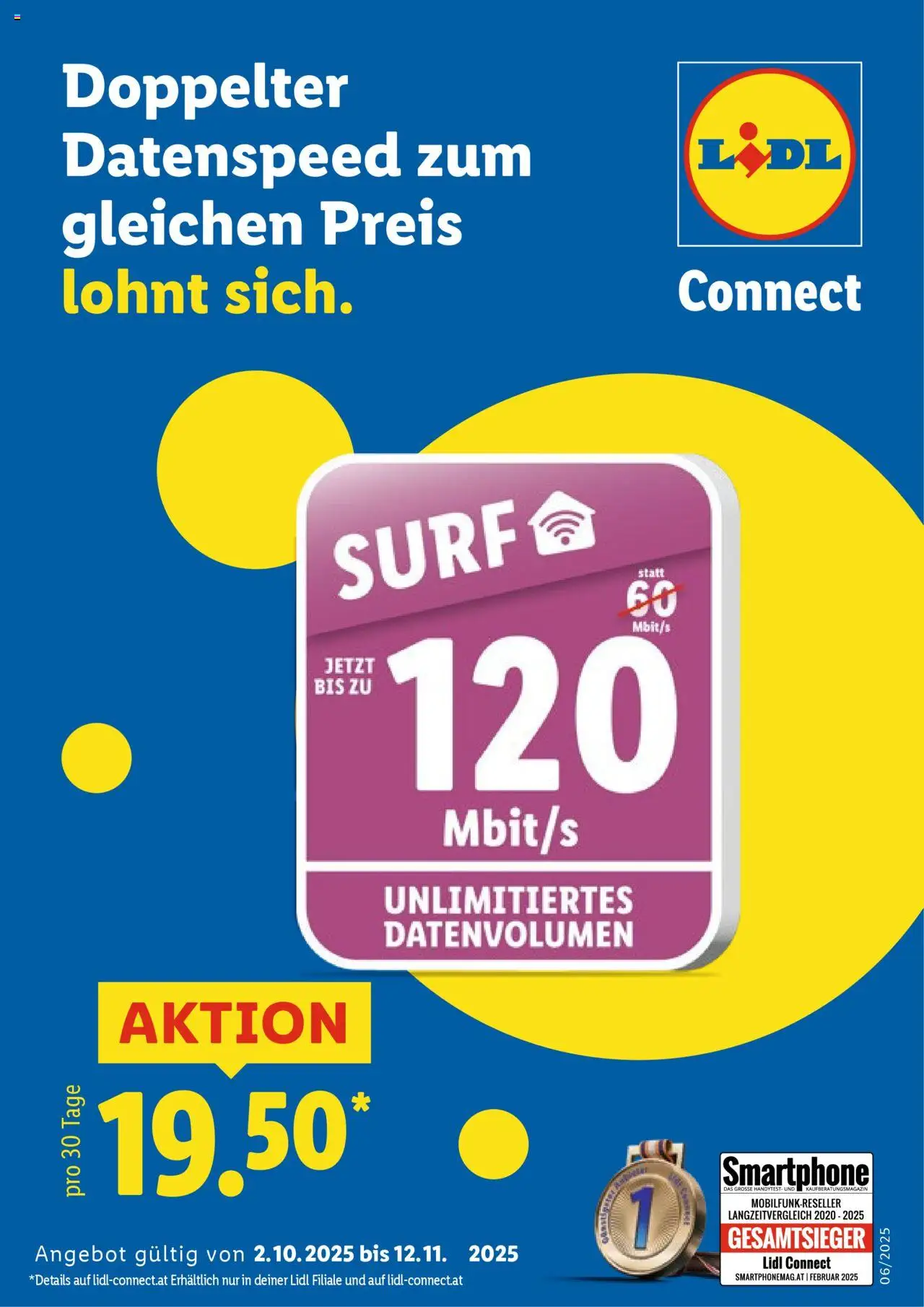  LIDL Flugblatt ab 02.10.2025 - Angebote "Connect" - Seite 1