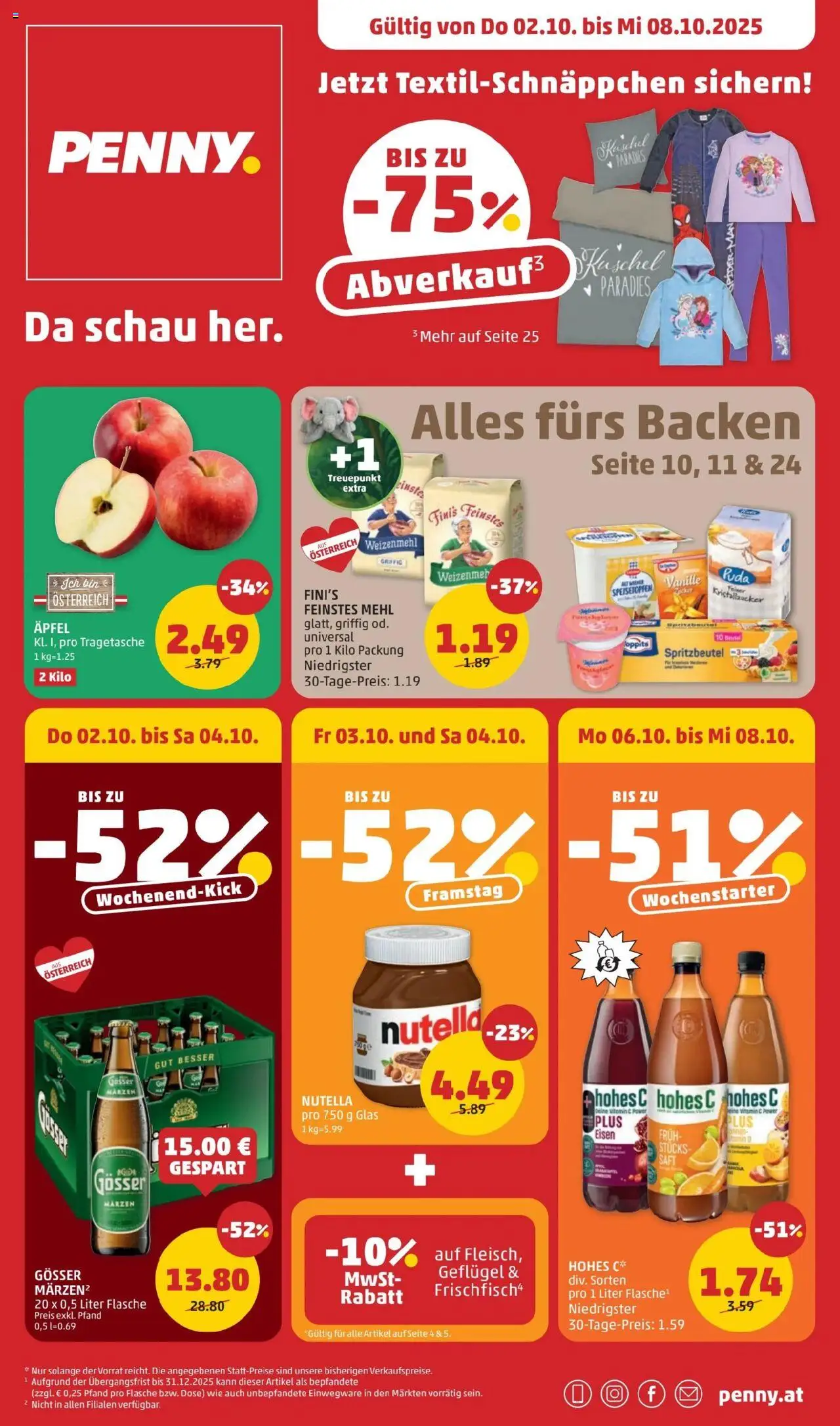  PENNY Flugblatt 02.10.2025 - Angebote "Prospekt aktuell" - Seite 1