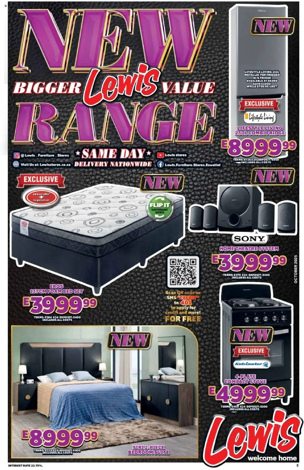 Lewis Stores Eswatini Brochure from 01/10 - 08/11/2025 > Promotions