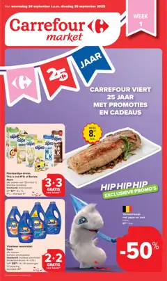 Voorbeeld van Folder week 39 van winkel Carrefour market geldig vanaf 24/09/2025