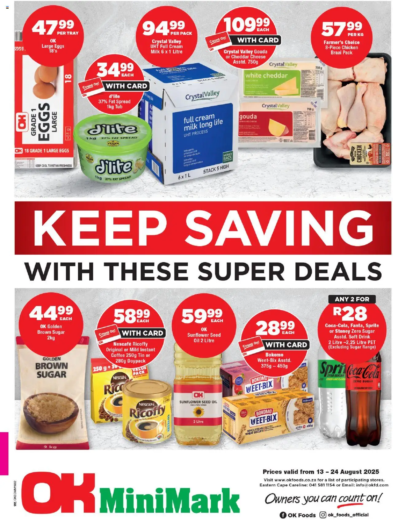 OK Foods Eastern Cape - OK MiniMark from 13/08 - 24/08/2025 > Promotions