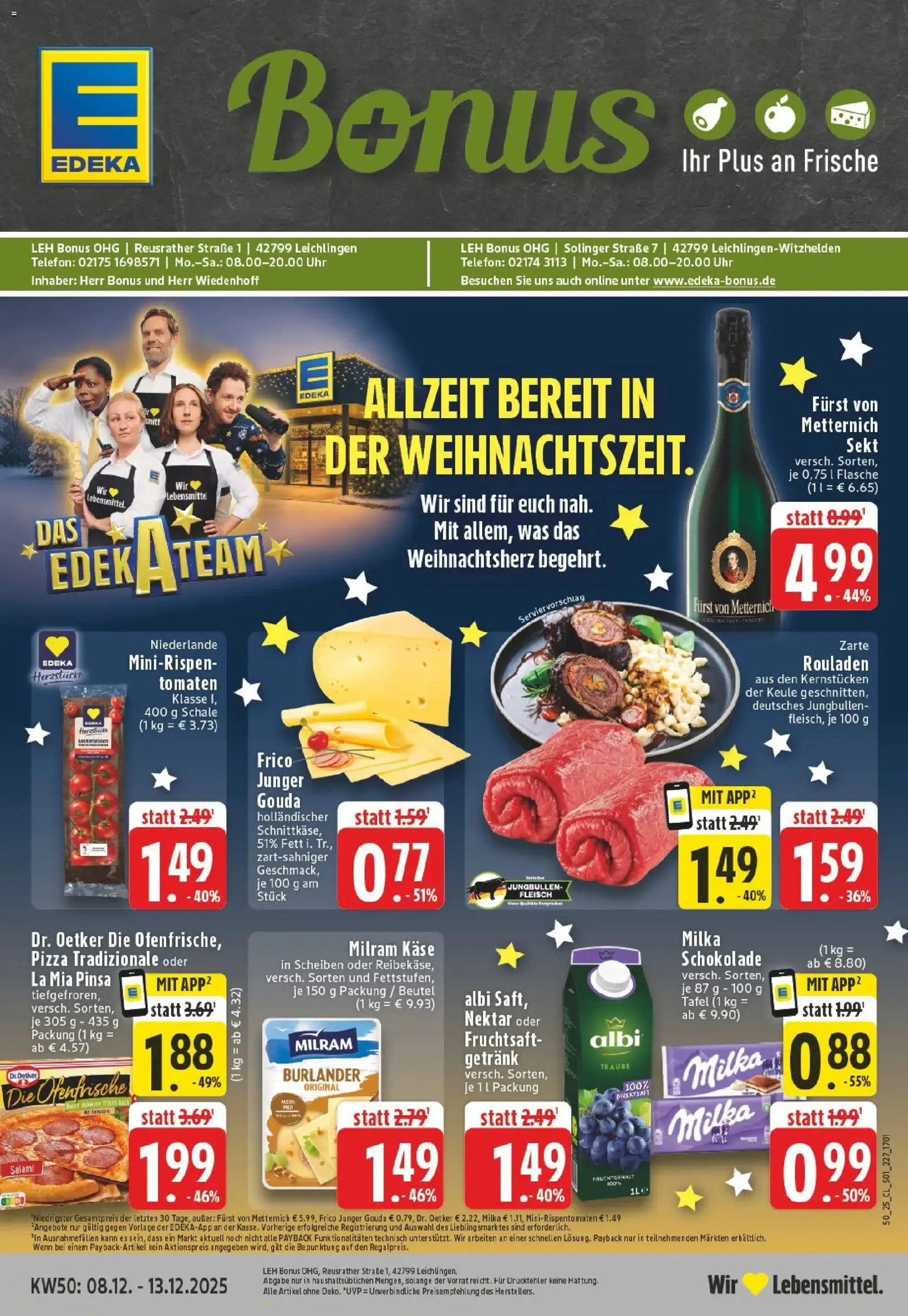 Vorschau von dem Prospekt des Geschäftes Edeka, gültig ab dem 07.12.2025