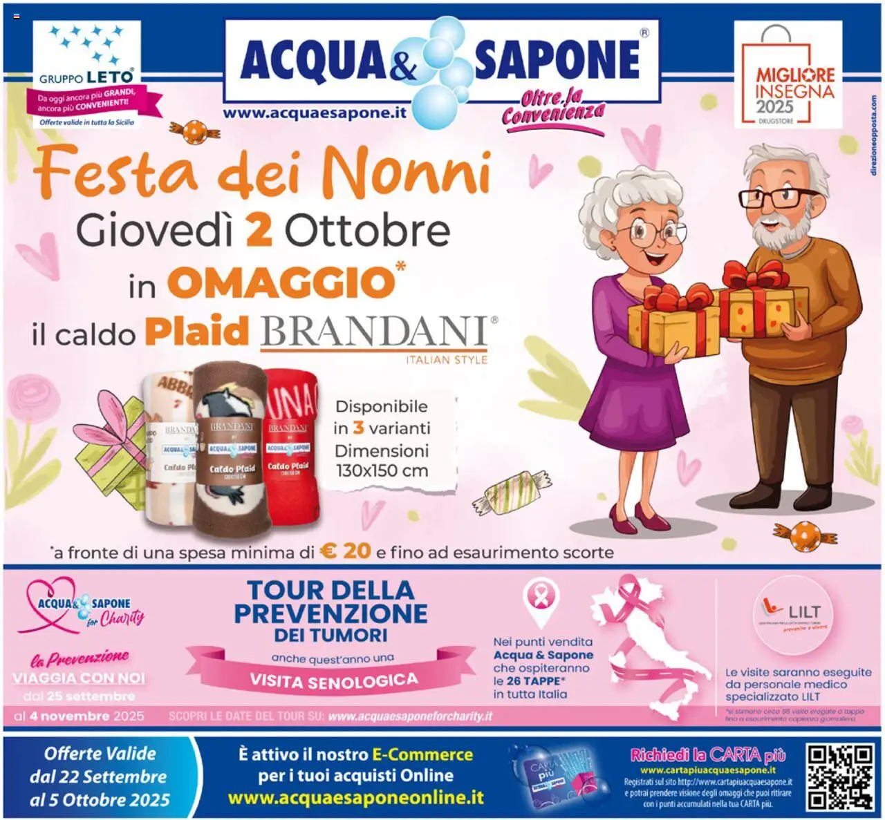 Volantino Acqua e Sapone valido da 22/09/2025 numero di pagina 1
