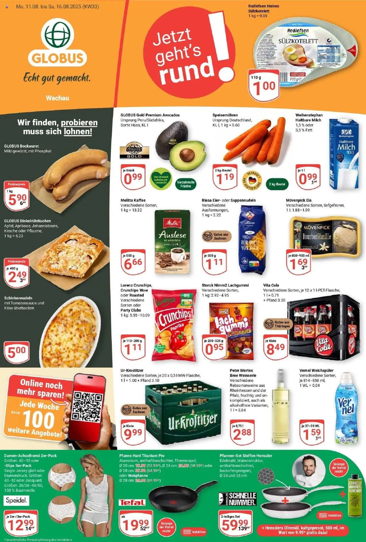 Globus Prospekt ab Montag 11.08.2025 > Prospekt Markkleeberg	