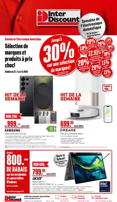 Vorschau des Merkblatts Aktionen FR vom Shop Interdiscount gültig von 21.07.2025 bis 03.08.2025