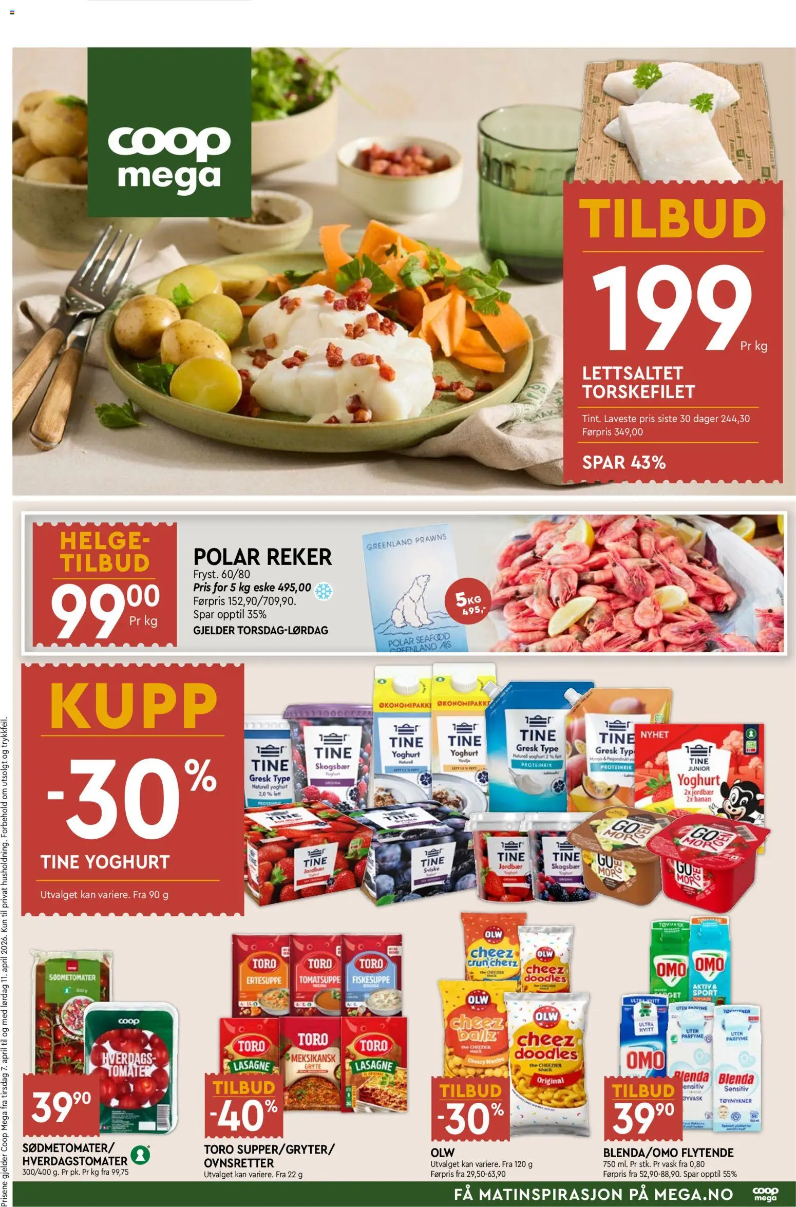 Forhåndsvis Coop Mega kundeavis fra butikk Coop Mega gyldig fra 07/04/2026