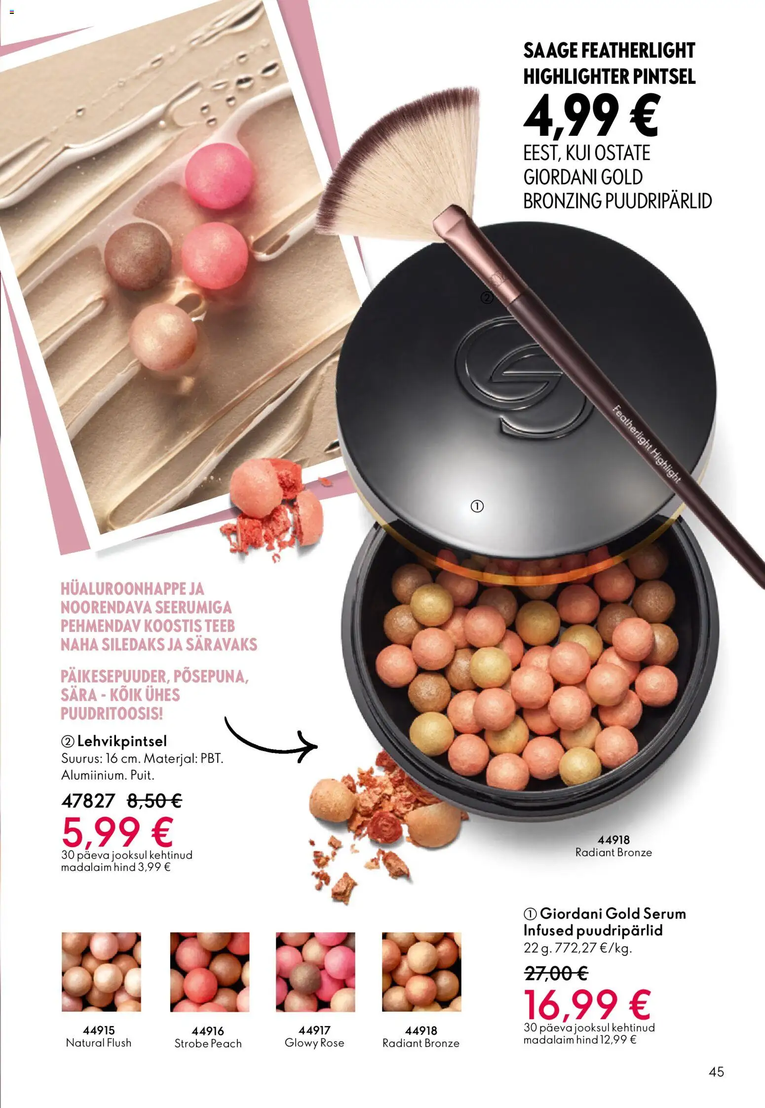 Oriflame kliendilehe eelvaade alates 2025.12.31