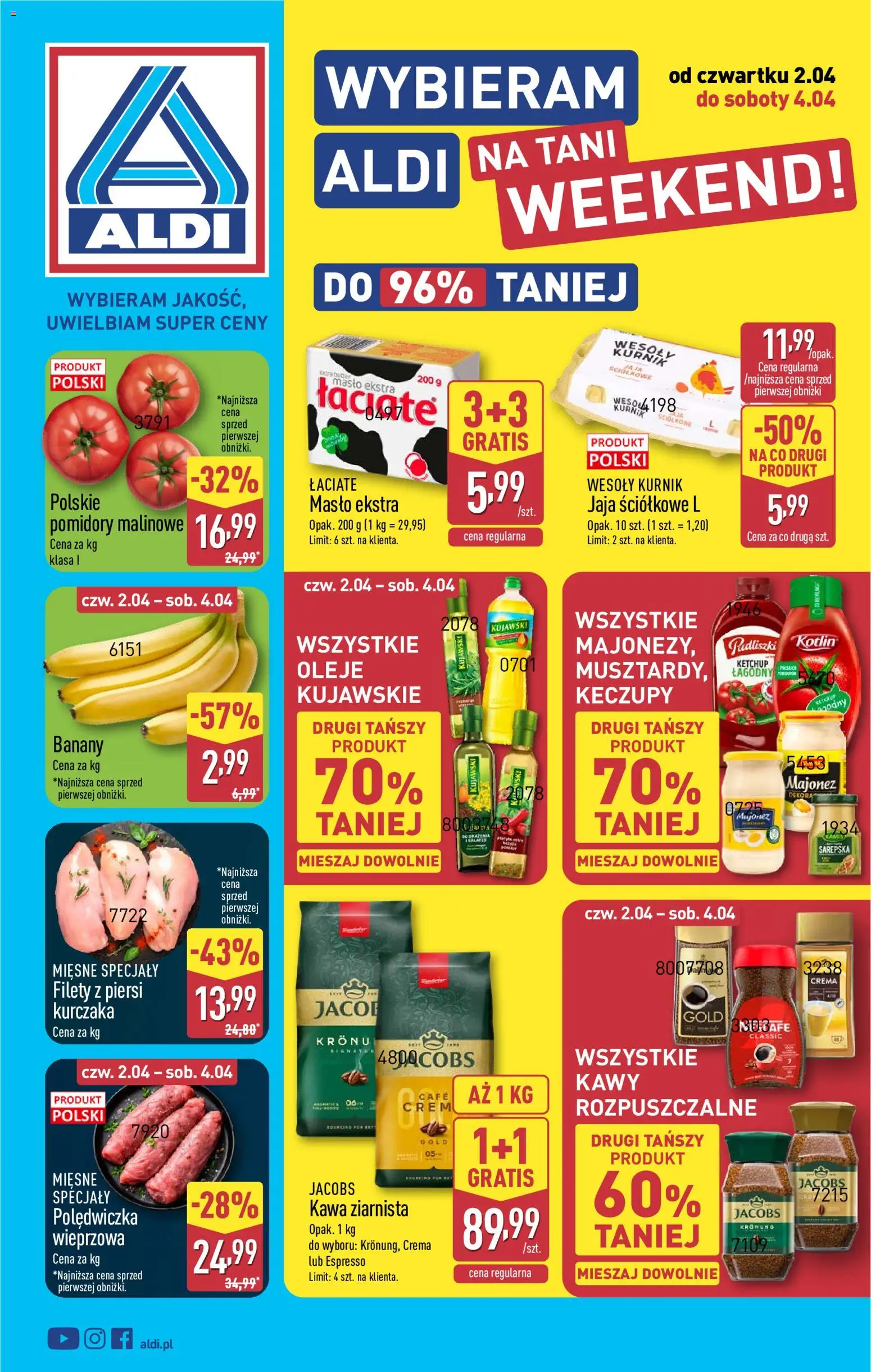 Pogląd gazetki "Aldi gazetka - Oferta weekendowa" ze sklepu Aldi ważnej od 02.04.2026