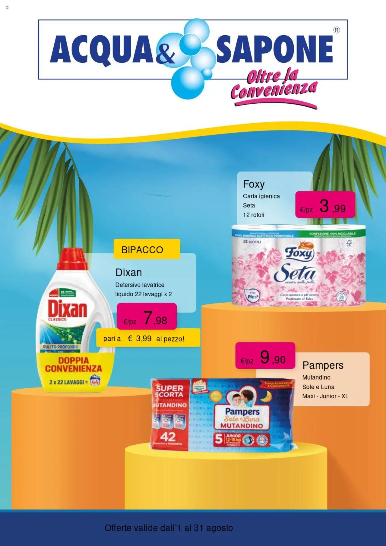 Volantino Acqua e Sapone valido da 01/08/2025 numero di pagina 1