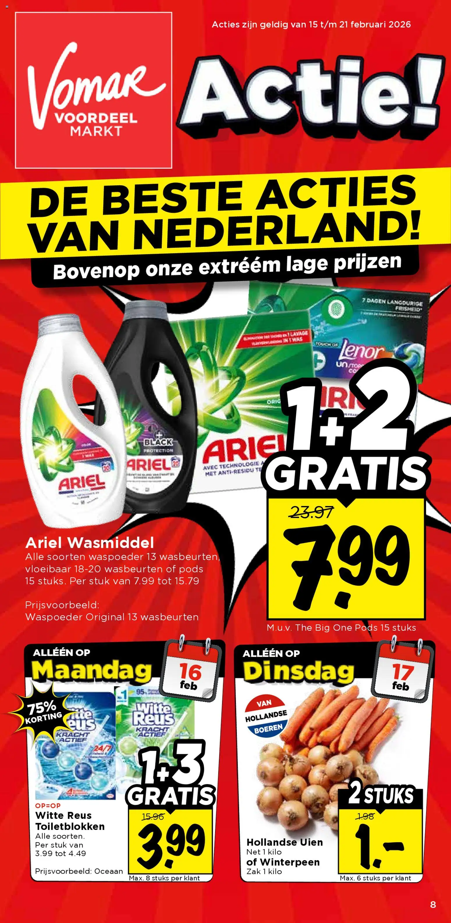 Voorbeeld van Folder van winkel Vomar geldig vanaf 15-02-2026