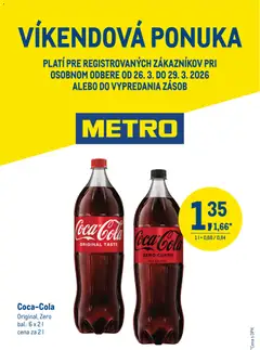 Náhľad Metro letáku platného od 26.03.2026