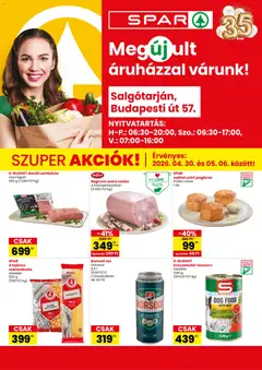 Spar - Spar Salgótarján Budapesti út üzlet megújulás megtekintése, amely érvényes 2026.04.30.-től