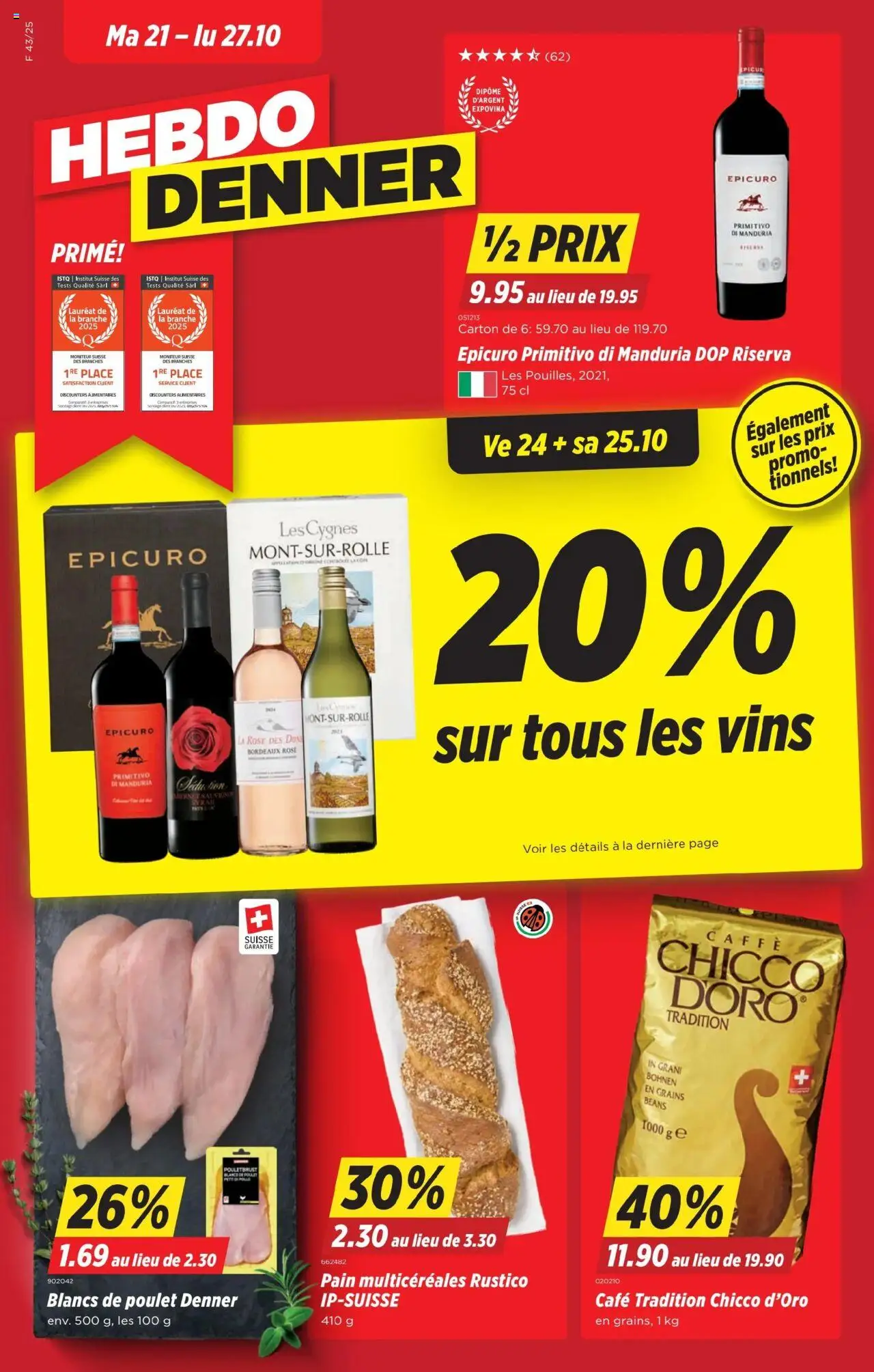 Denner Aktionen FR ab 21.10.2025 - Seitennummer 1