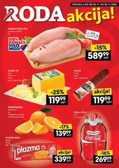 Pregled Roda kataloga - važi od 20.11.2025