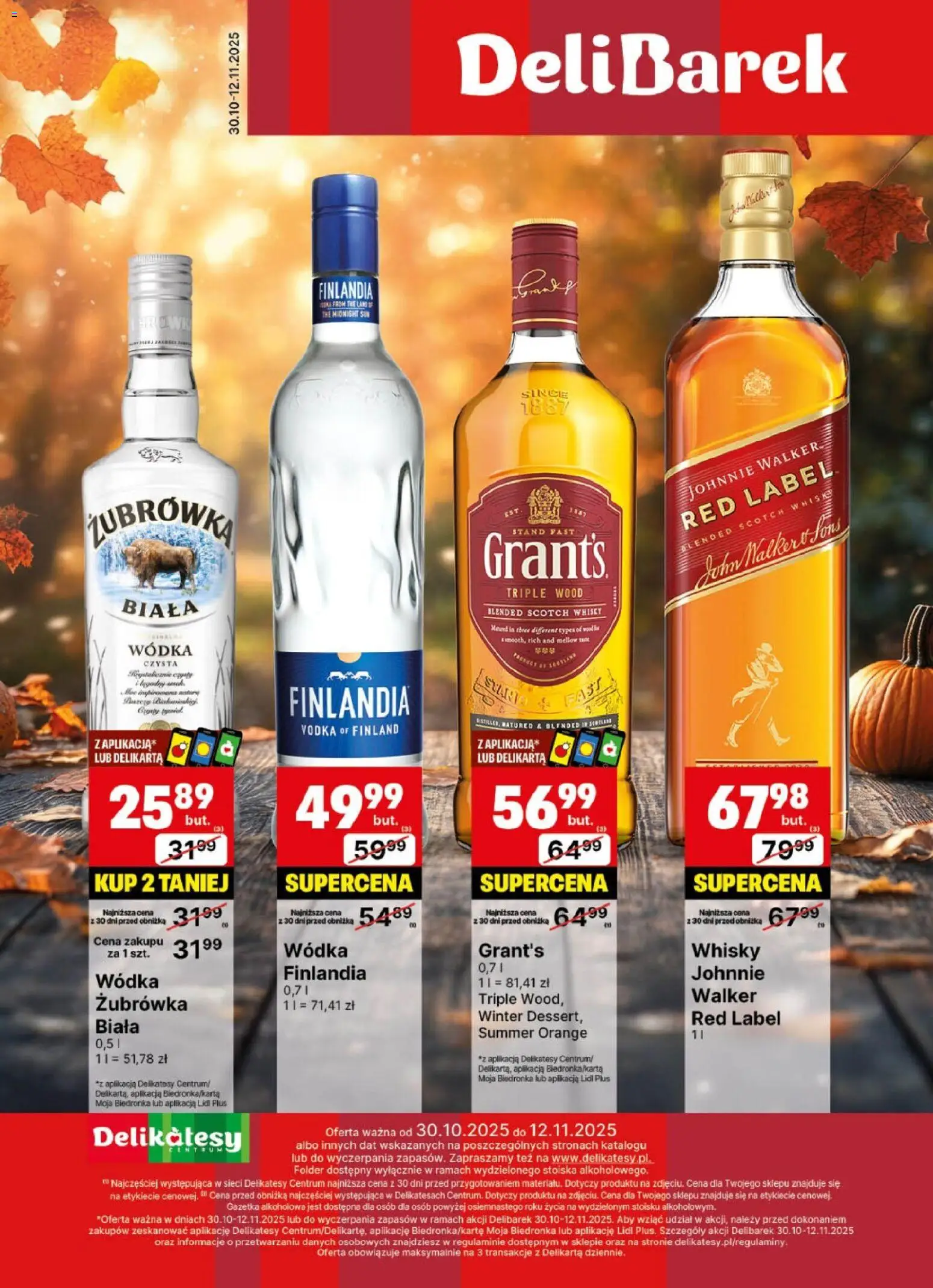 Delikatesy Centrum gazetka 30.10.2025 - Nowa gazetka promocyjna - Numer strony 1