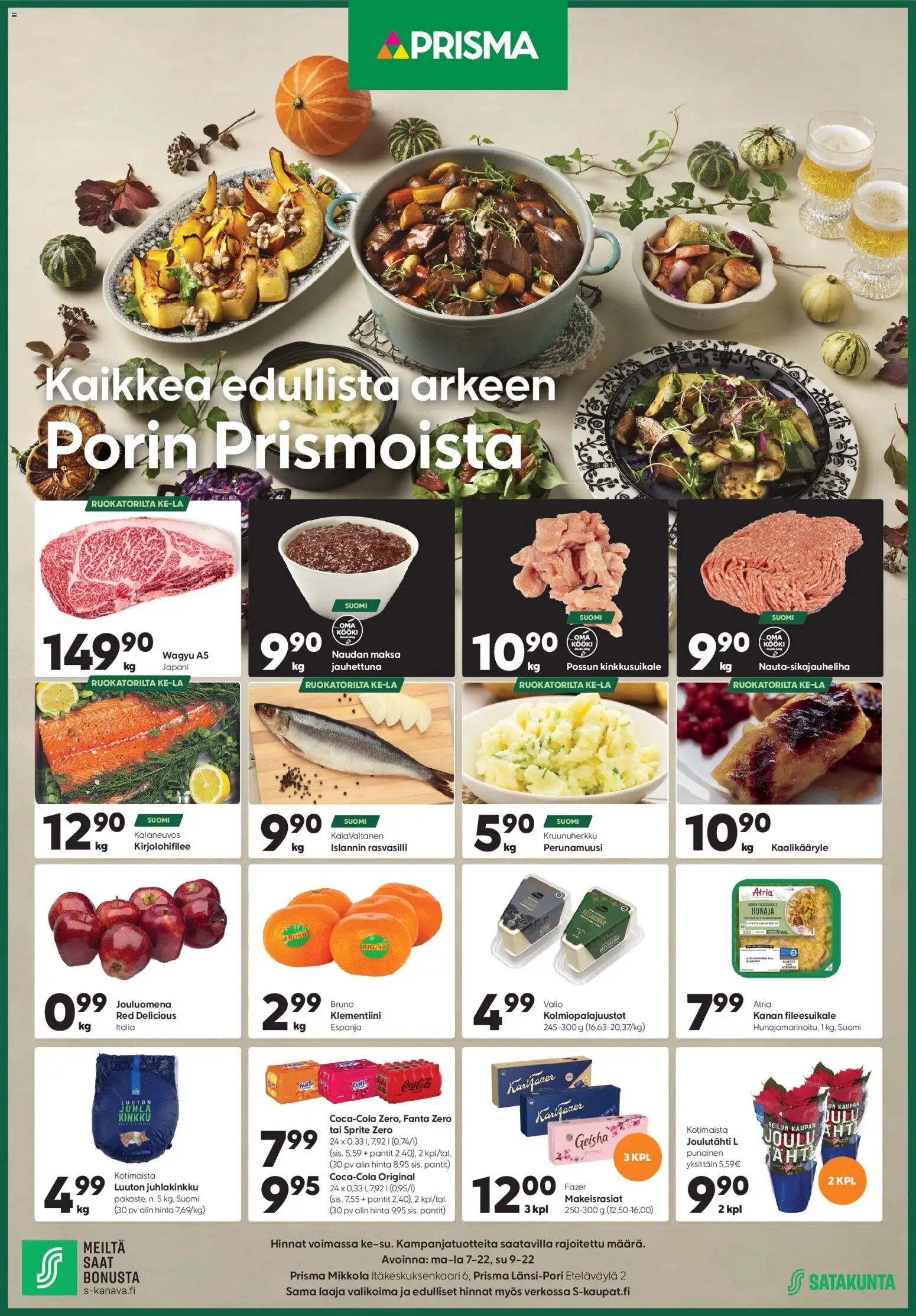 Kaupan Prisma Tarjoukset esikatselu, voimassa 10/12/2025