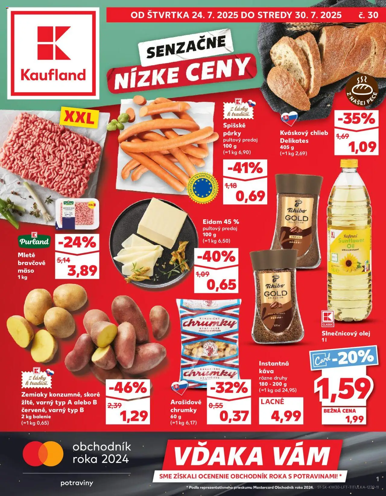 Kaufland SK aktuális szórólap, érvényes 2025.07.24.-től - 1 oldal
