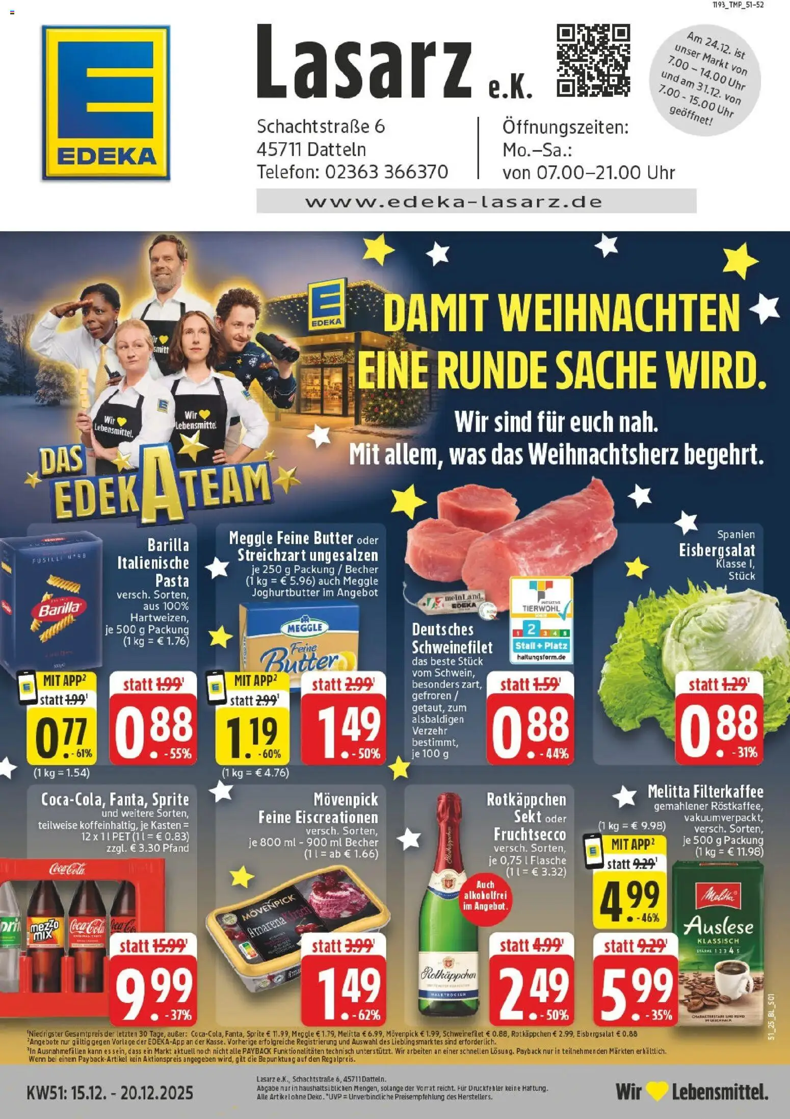Vorschau von dem Prospekt des Geschäftes Edeka, gültig ab dem 15.12.2025