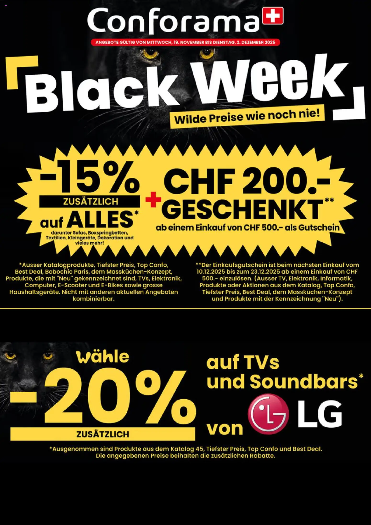 Vorschau des Merkblatts Black Friday vom Shop Conforama gültig von 20.11.2025 bis 