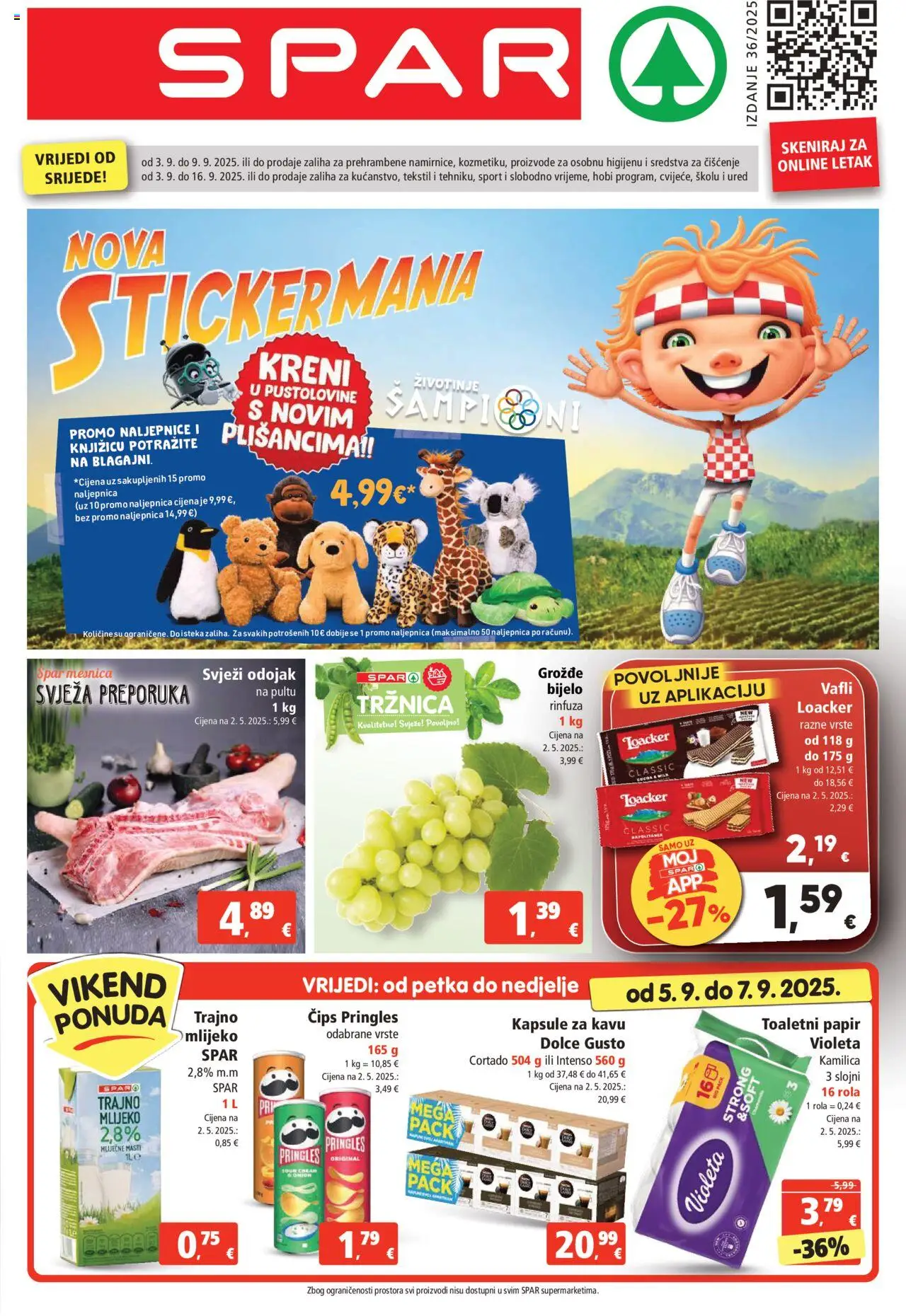 Spar aktualni Katalog vrijedi od 03.09.2025 - tjedna akcija broj stranice 1