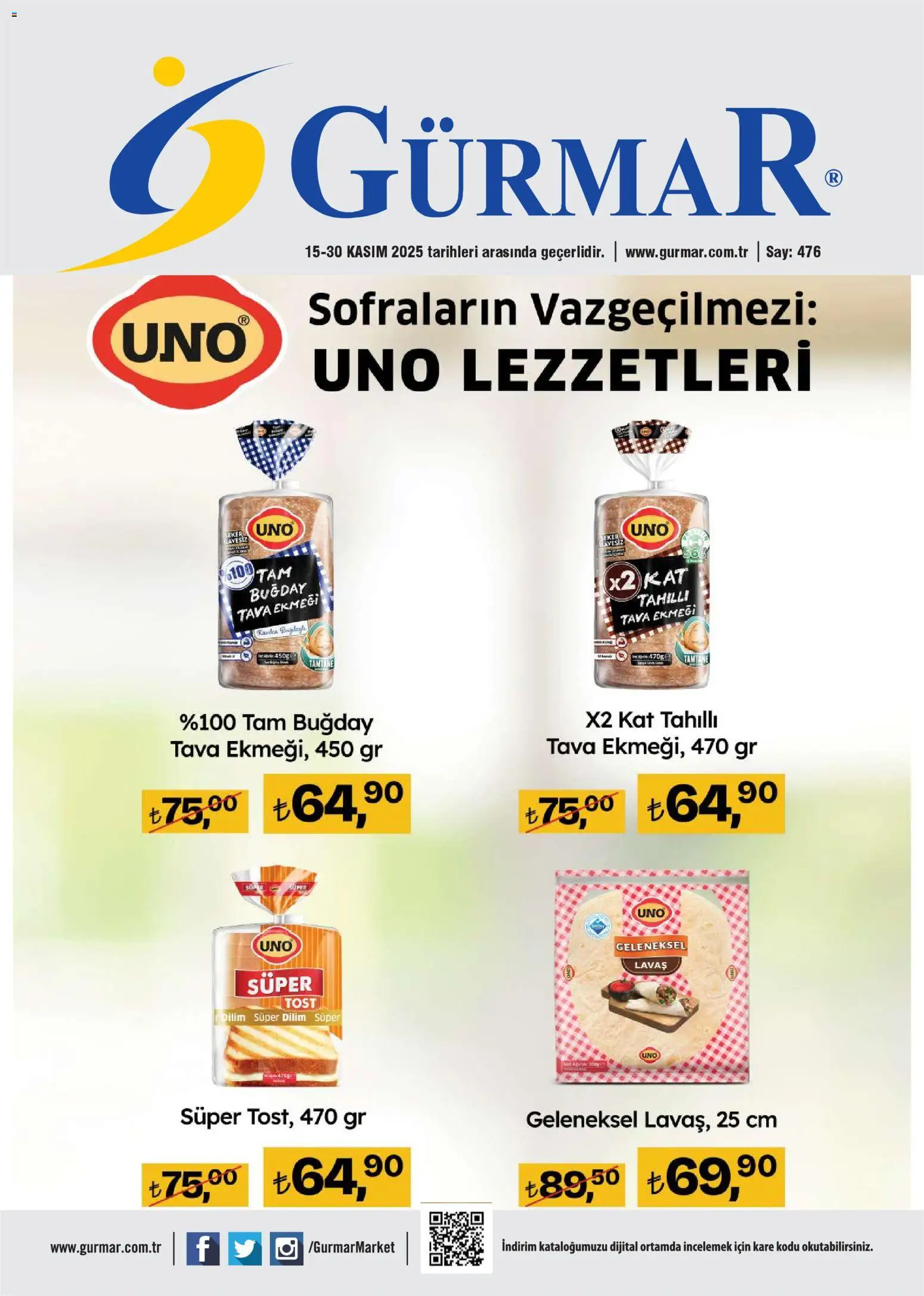 Gürmar Katalog 15.11.2025 - Broşürünün önizlemesi