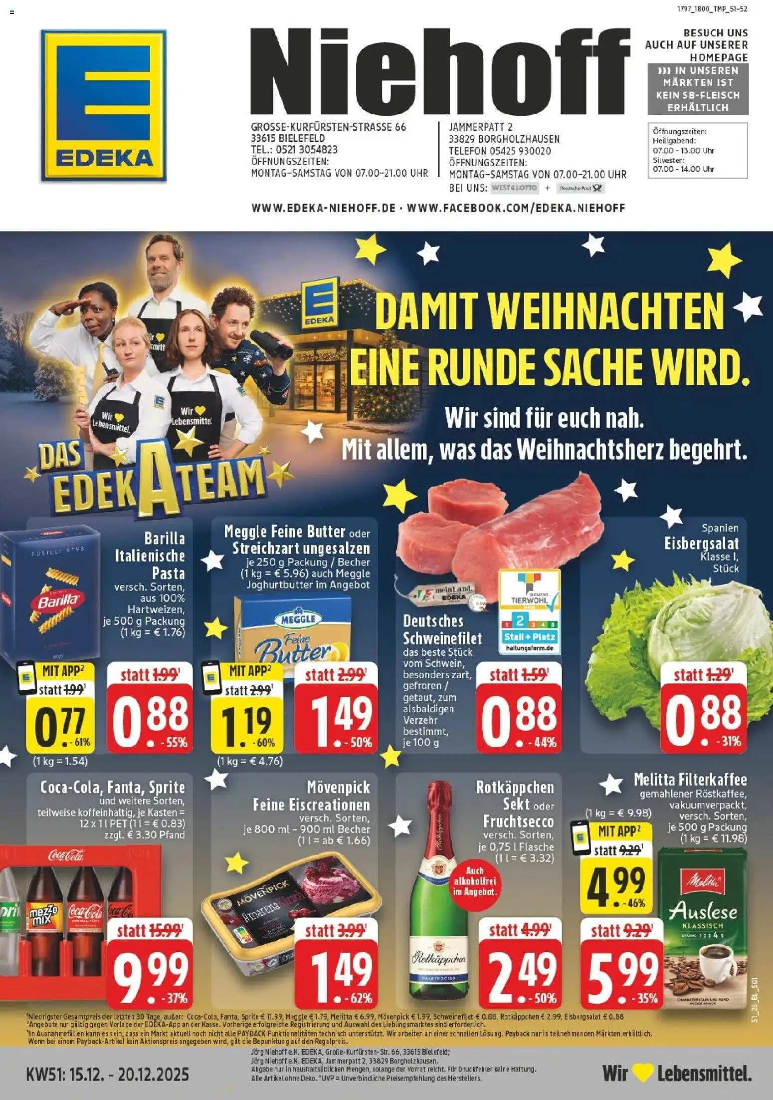 Vorschau von dem Prospekt des Geschäftes Edeka, gültig ab dem 15.12.2025