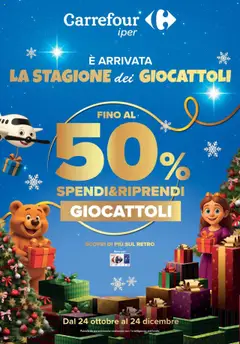 Anteprima dell'opuscolo Volantino Iper Giocattoli - Collegno dal negozio Carrefour valido da 24/10/2025