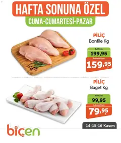 Biçen Market Hafta Sonuna Özel - Piliç Ürünleri 14.11.2025 - Broşürünün önizlemesi