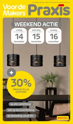 Voorbeeld van Folder weekend van winkel Praxis geldig vanaf 14-11-2025